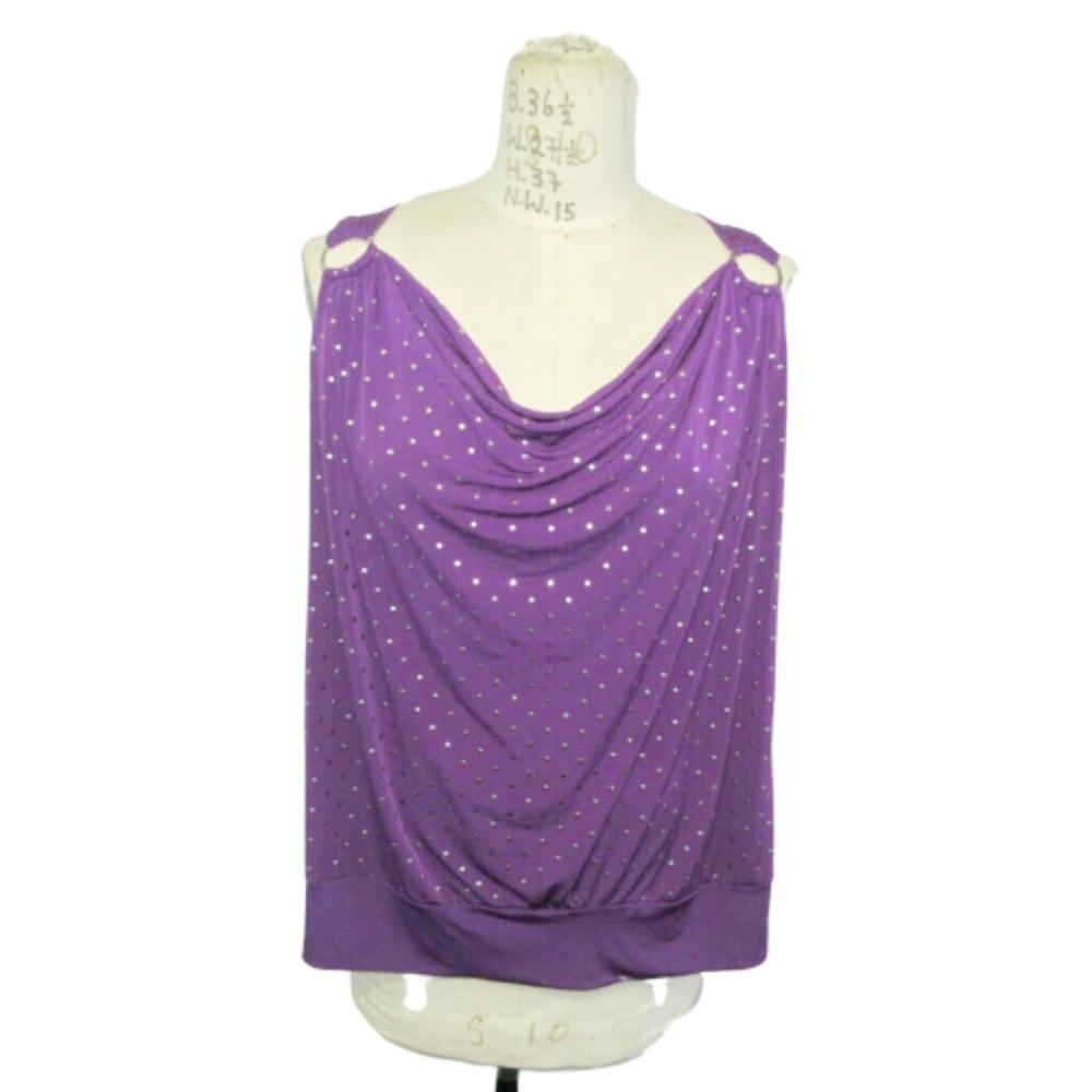 TORRID purple  studded tank top